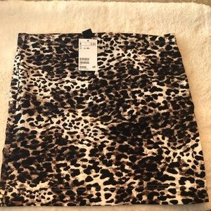 H&M Leopard Print Skirt